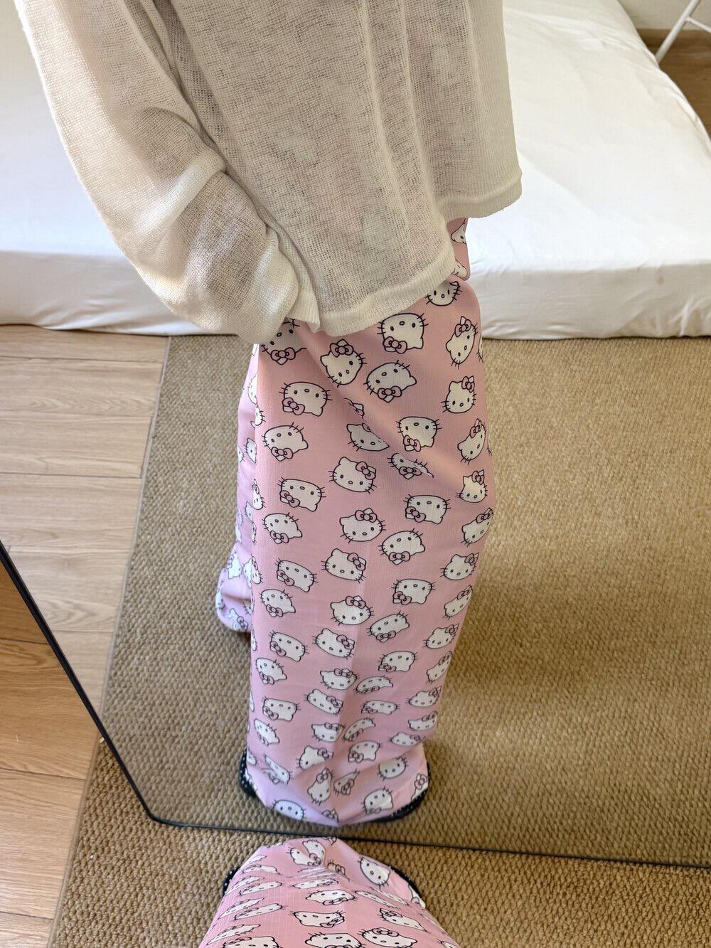 Hellokitty Pastel Summer Pajama Pants