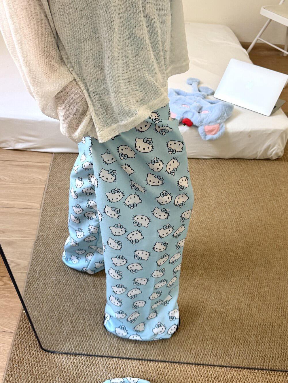 Hellokitty Pastel Summer Pajama Pants