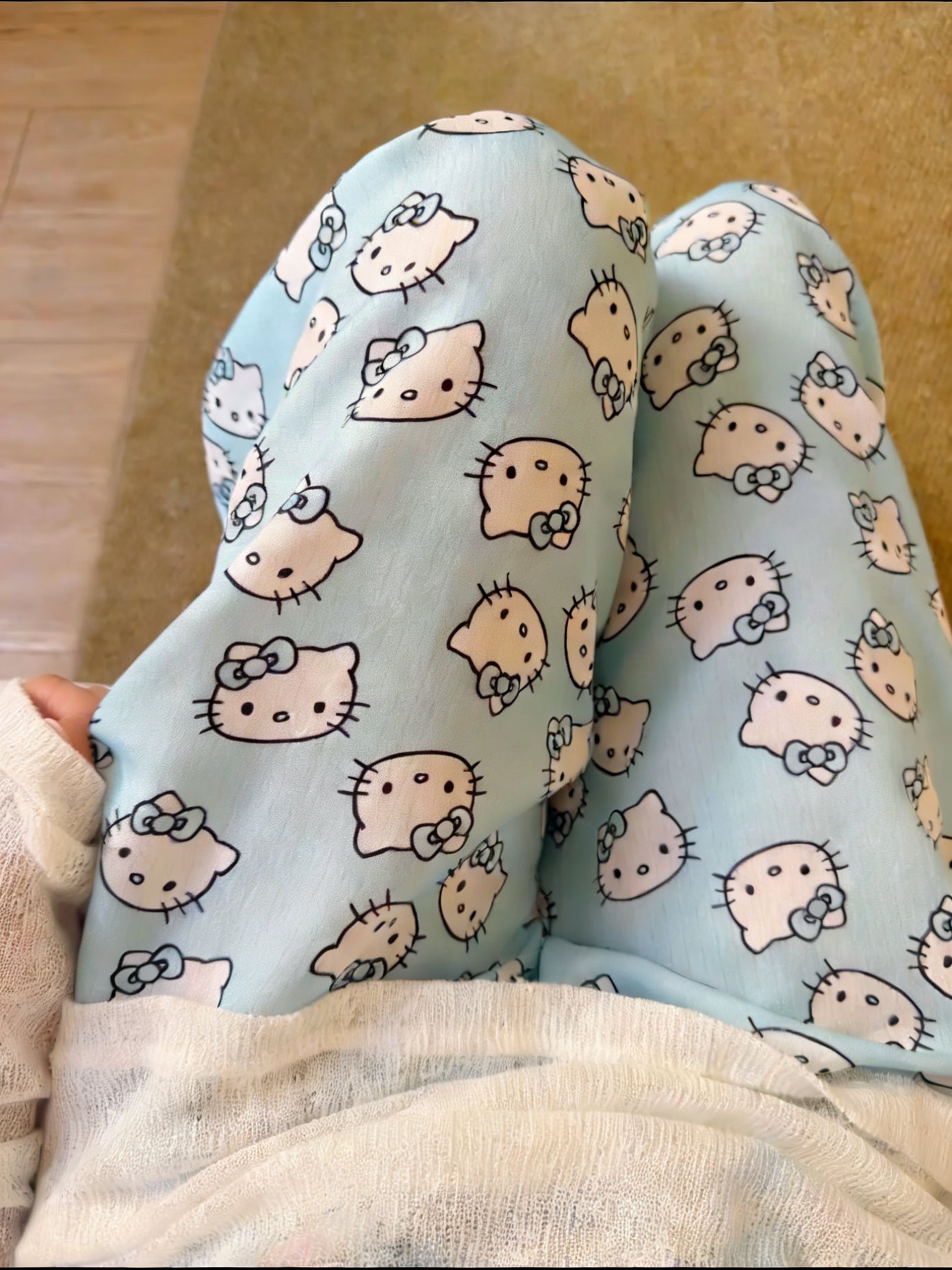 Hellokitty Pastel Summer Pajama Pants