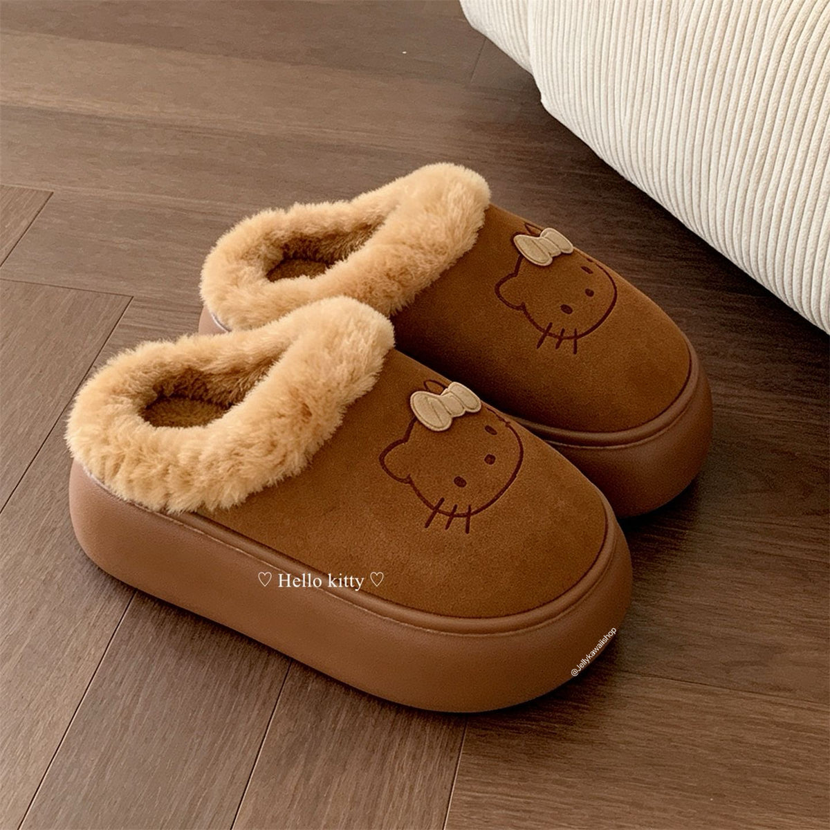 Hello Kitty Chunky Mules Fuzzy Slipper Snow Boots