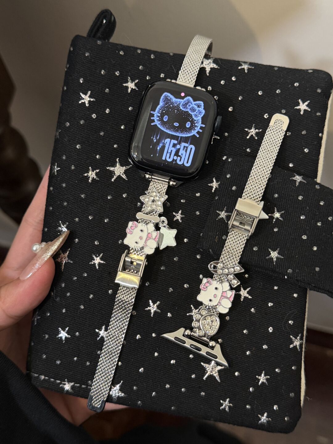 Hellokitty Apple Watch Band Bling Jewelry Metal Strap Bands
