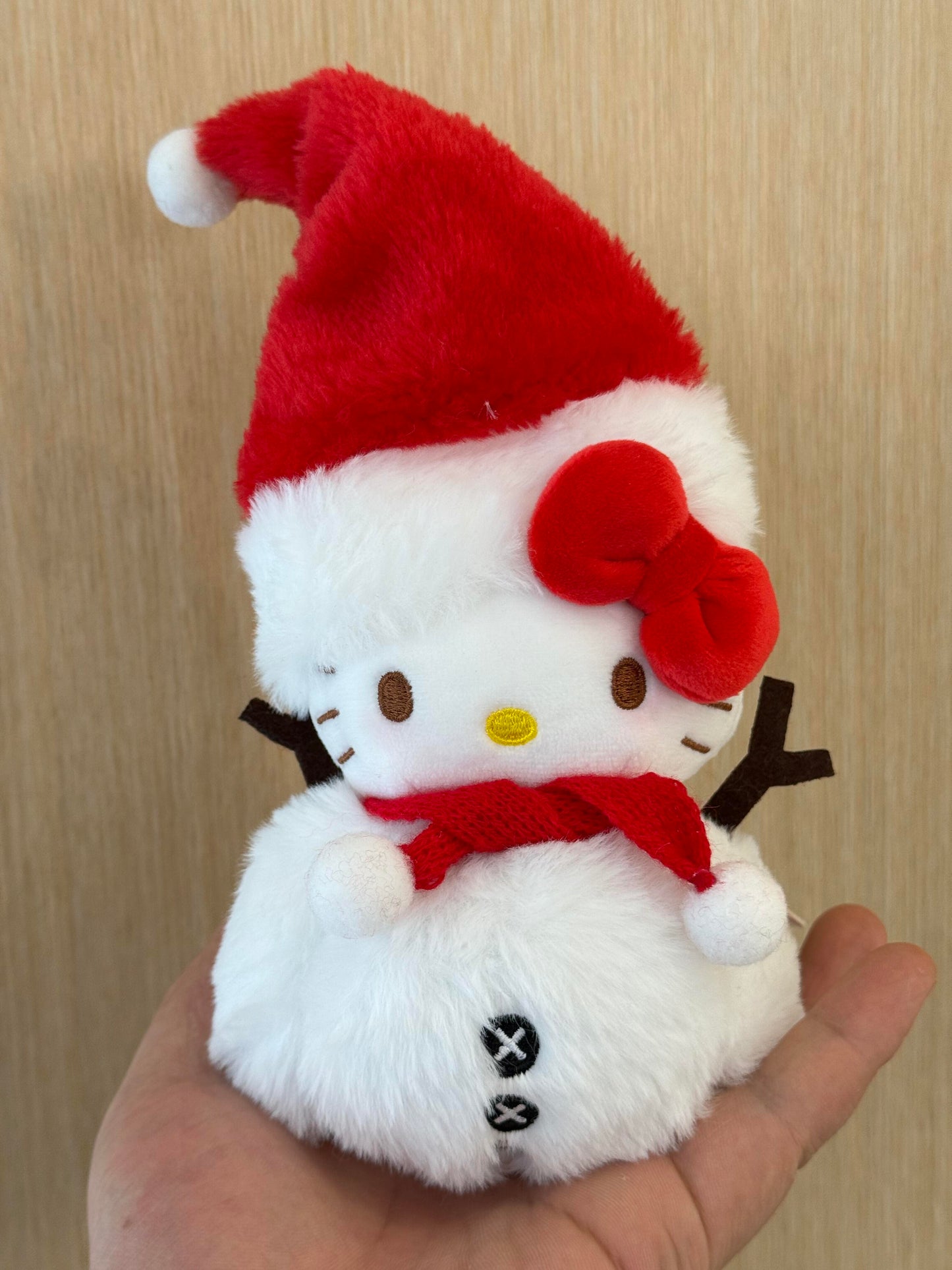HelloKitty Christmas Tree Snowman Ornament Plushie