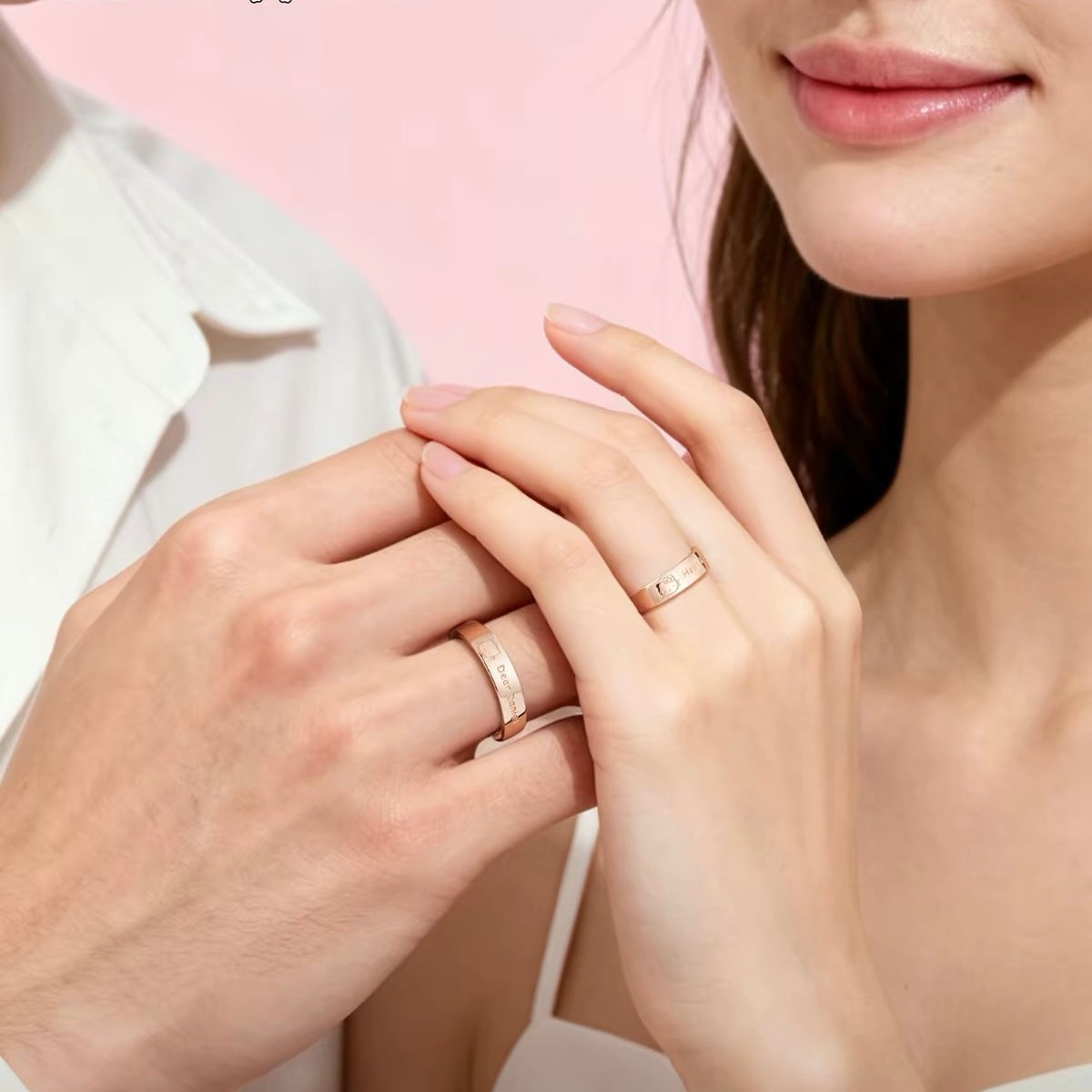 Hello Kitty & Daniel Couple's Open Rings