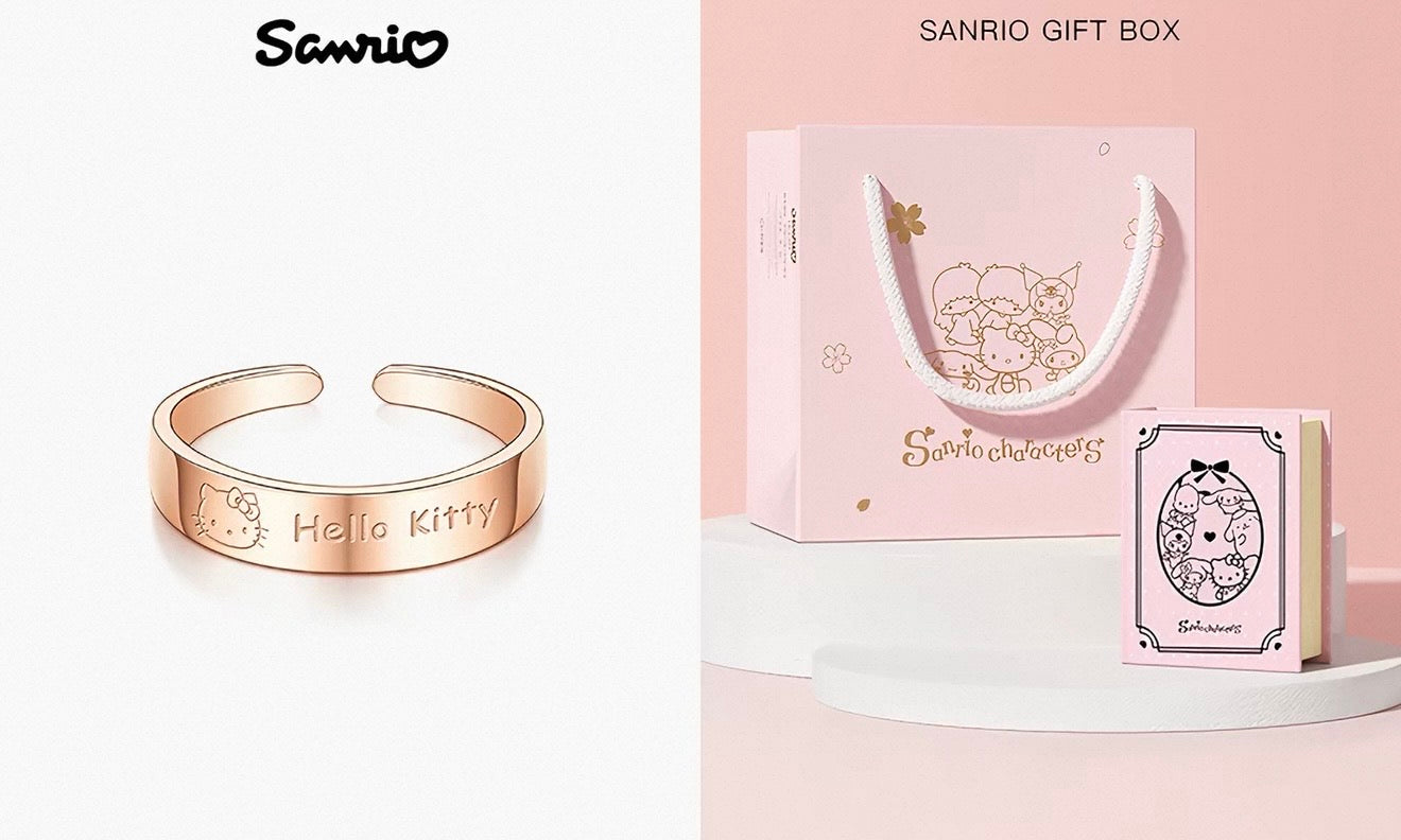 Hello Kitty & Daniel Couple's Open Rings