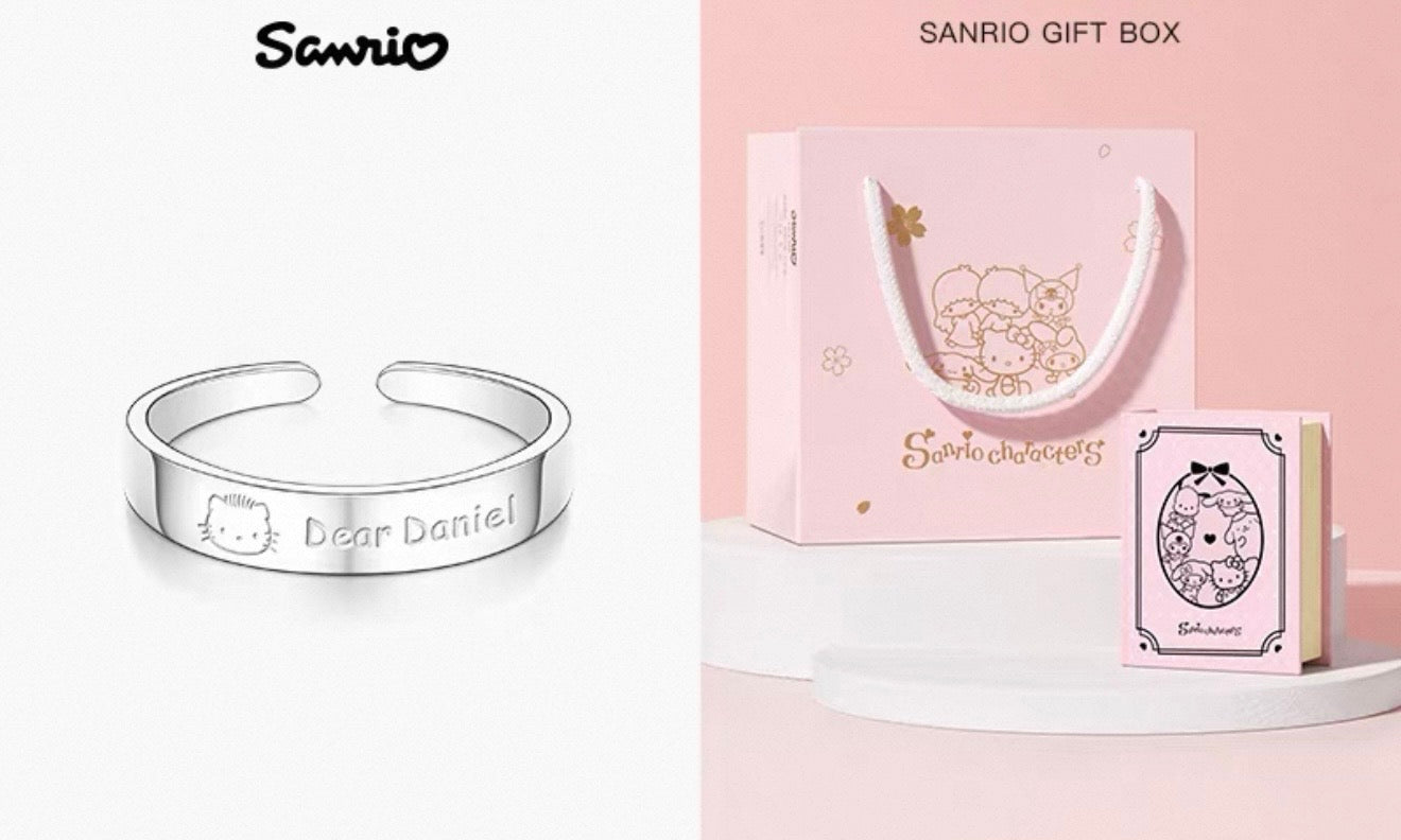 Hello Kitty & Daniel Couple's Open Rings