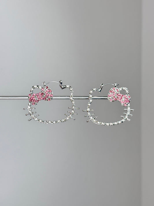 HelloKitty Sparkle Skeleton Earrings 2PCS