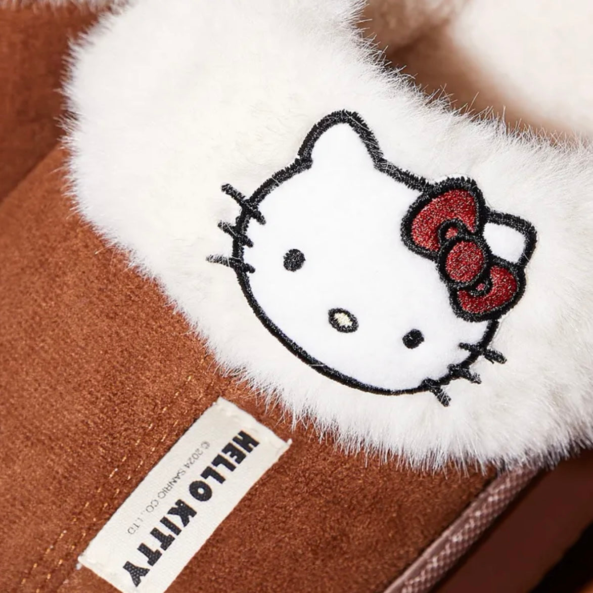 Hellokitty Fuzzy Memory Foam Slippers Fluffy Winter House Shoes Indoor and Outdoor