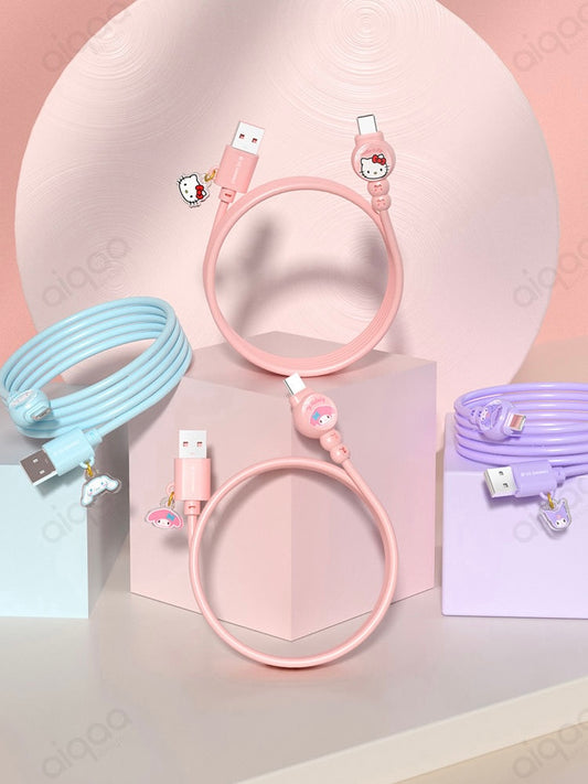 Sanrio Charging Cable Charger Cord Adapter with IP/Type C