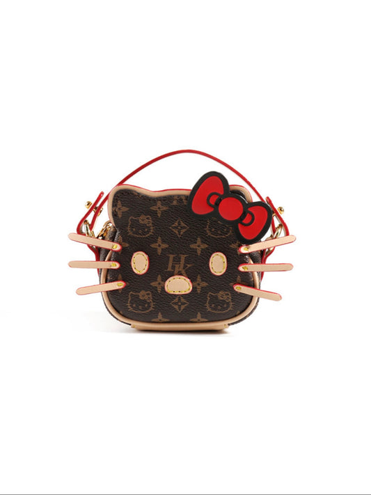 Hellokitty Mini Purse Bag Mini Top Handle Clutch Crossbody Handbag Mini Cute Purse Lipstick Bag Ladies Accessories Gift