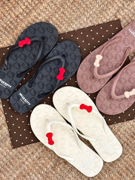 Hellokitty Beach Casual Slim Flip Flop Sandals Shower Shoes Basic Thong Sandals