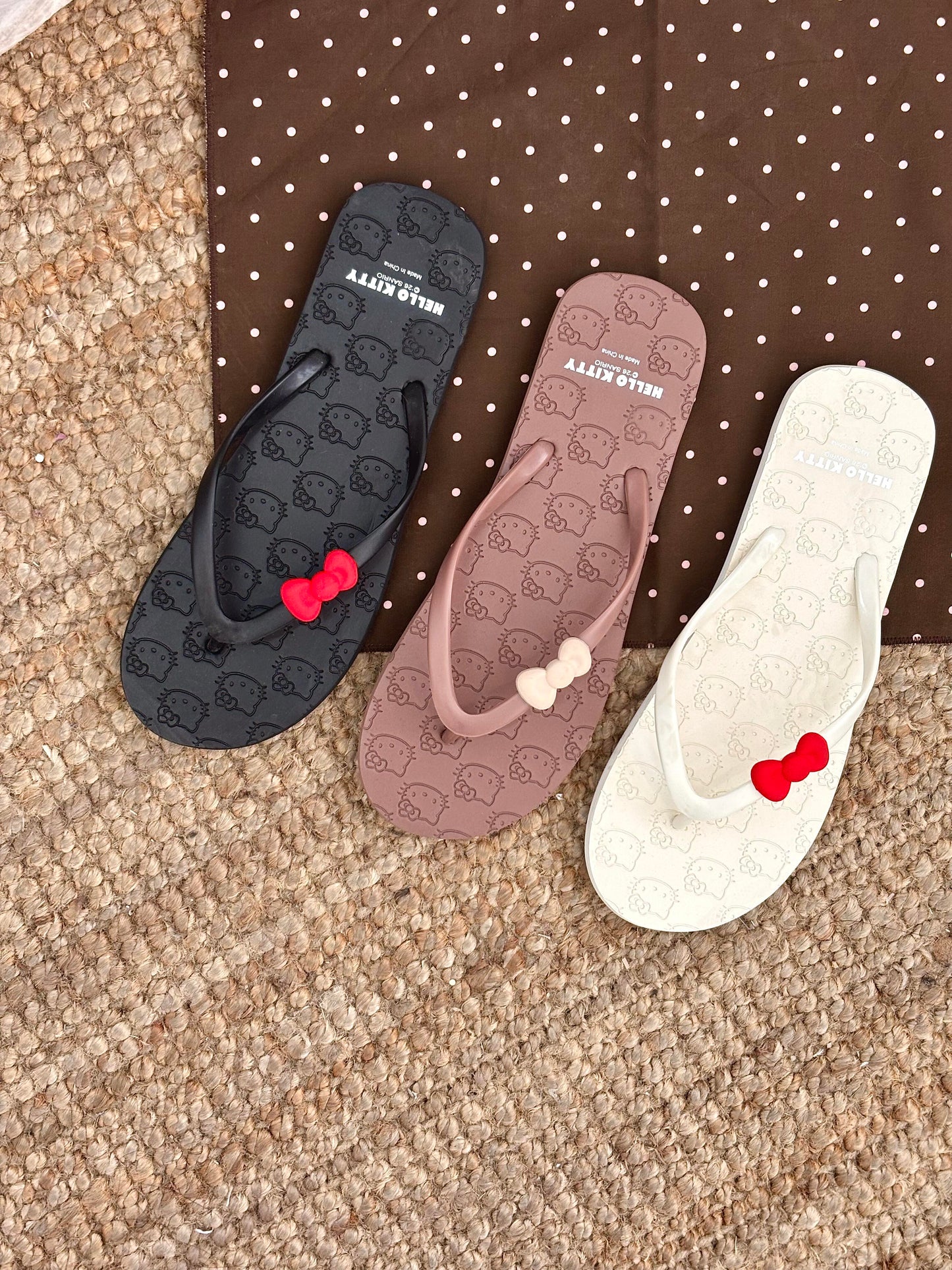 Hellokitty Beach Casual Slim Flip Flop Sandals Shower Shoes