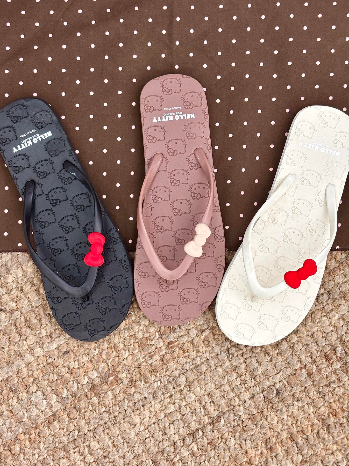 Hellokitty Beach Casual Slim Flip Flop Sandals Shower Shoes