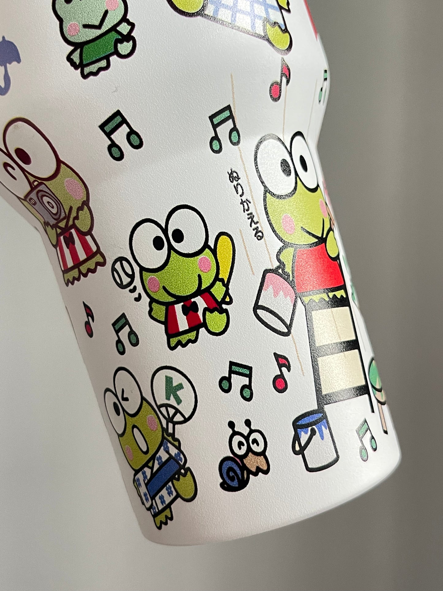 SipSweetie｜Keroppi In-Car Insulated Cup 1200 ml Tumbler with Handle Stainless Steel Insulated Cup with Lid #0022