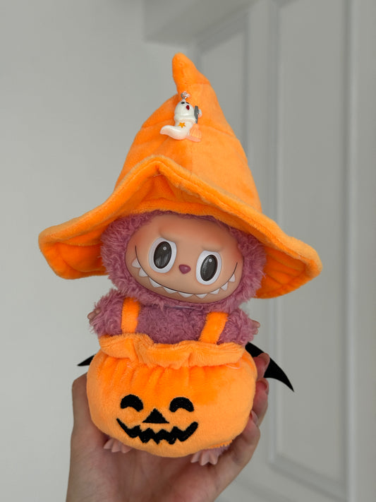 Labubu Halloween Costume Pumpkin Outfit Clothes Set(NO DOLL) Accessories Suit Cute Clothes for Labubu Dress up Unique Style