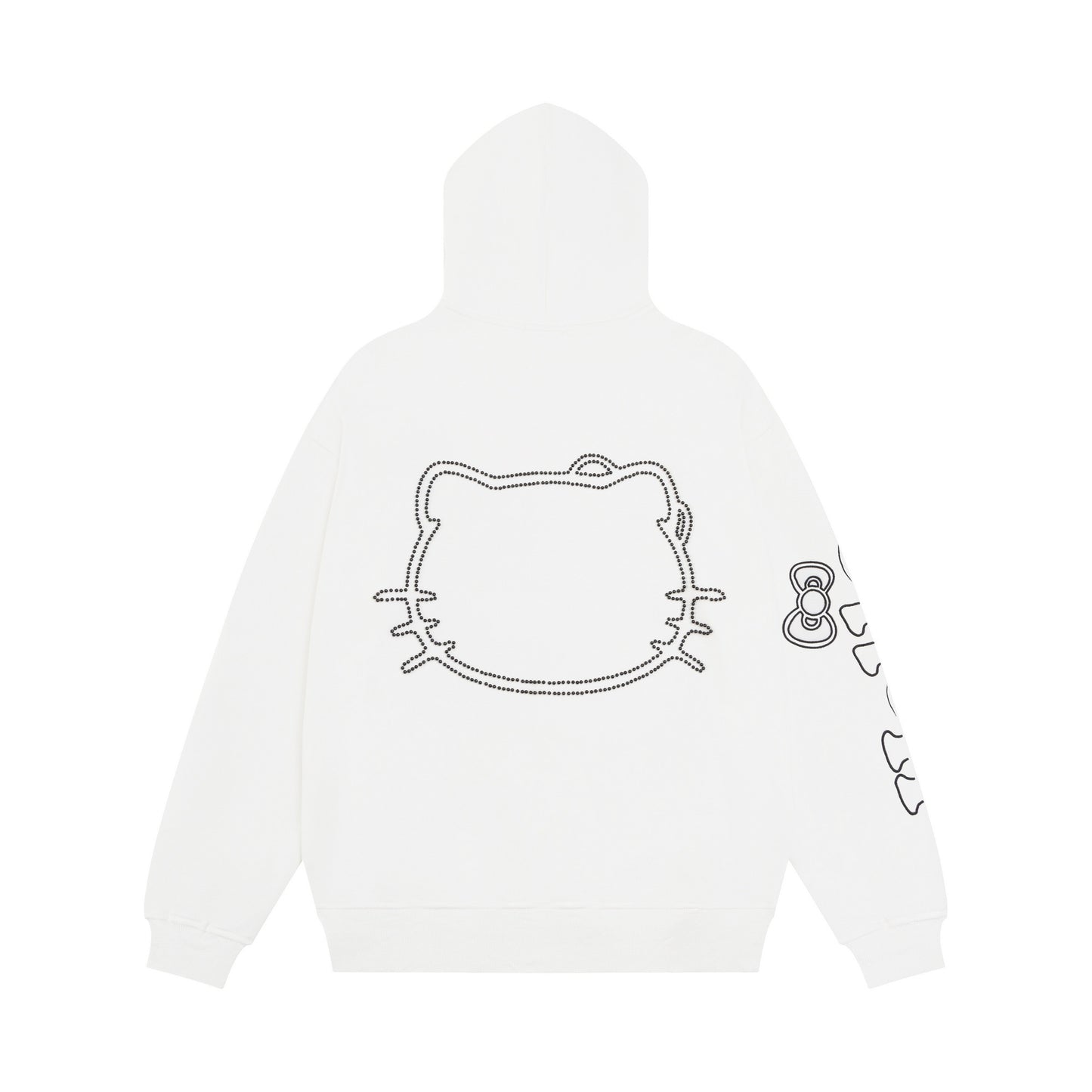 Hellokitty Hoodies Fall Jacket Oversized Sweatshirts Casual Drawstring Zip Up Y2K Cute Hoodie with Pocket