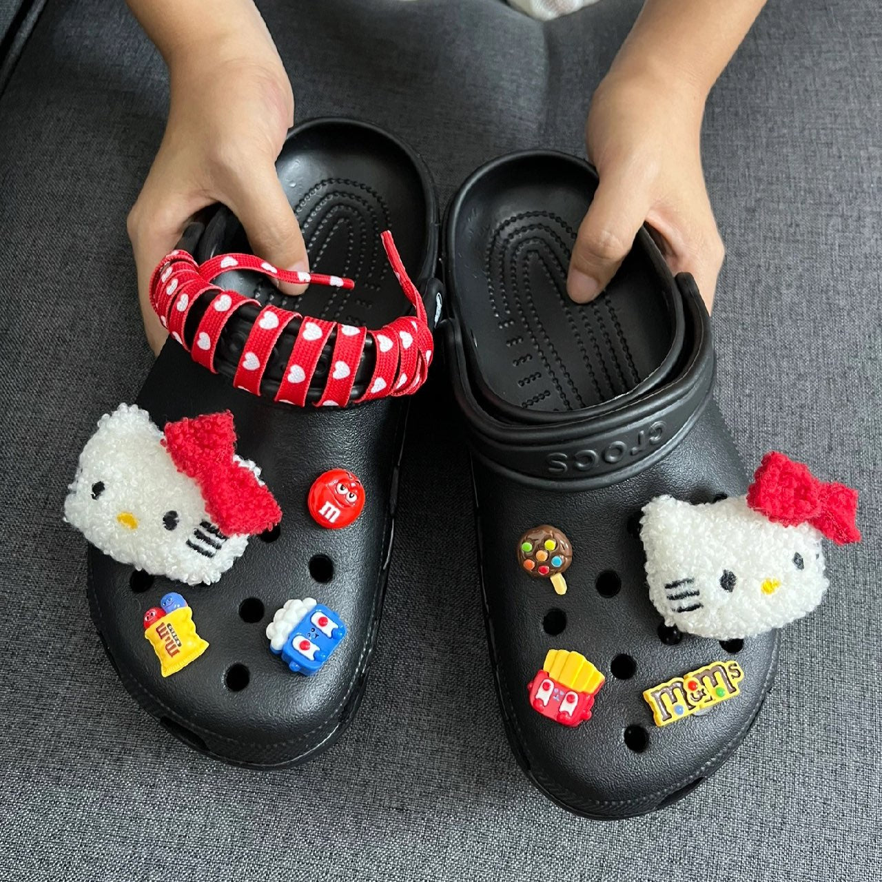 KT Charms Cute Pack Pins Shoe Decoration Croc Accessories for Croc Bags Clogs Slides
