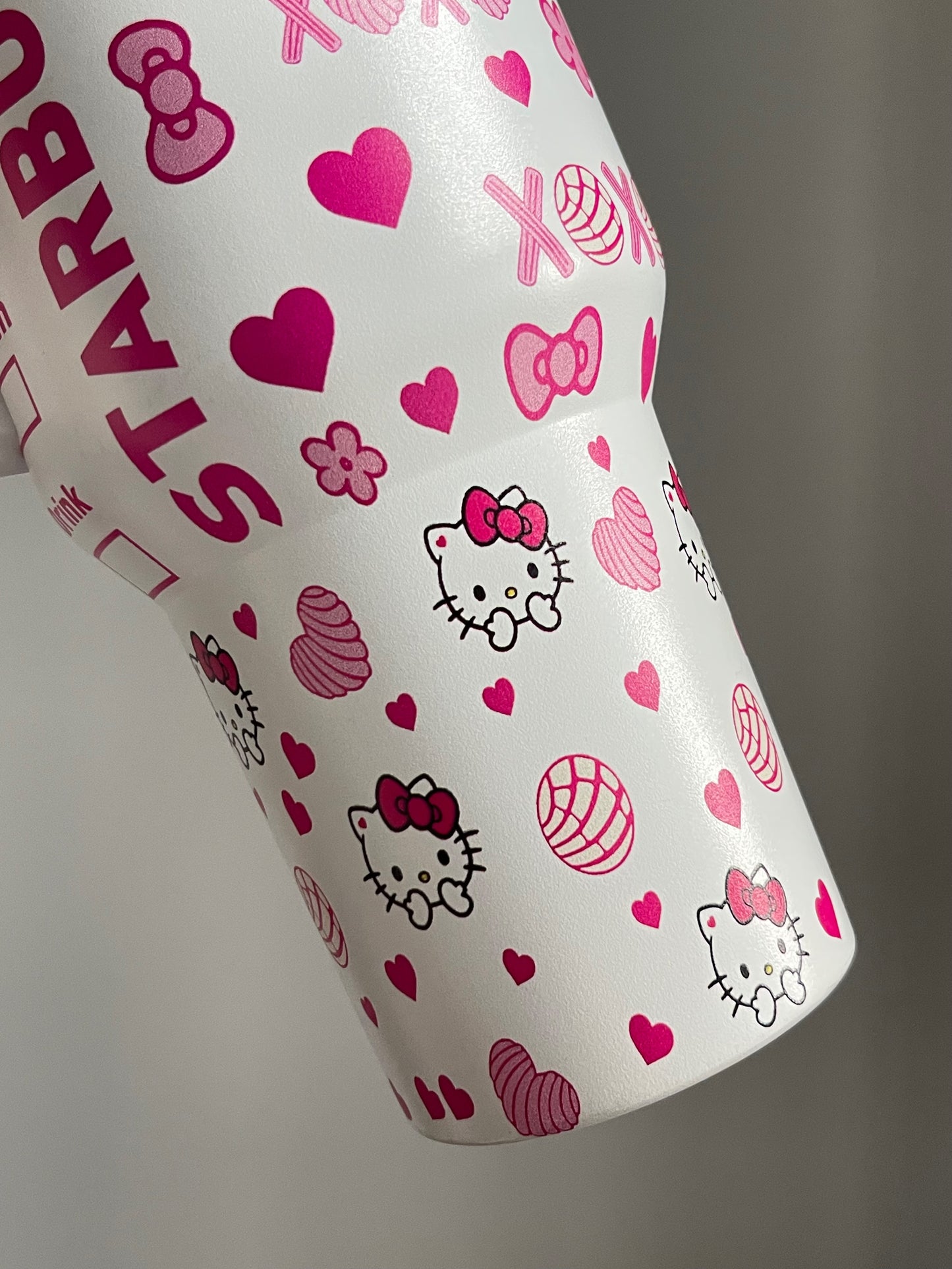 SipSweetie｜Hellokitty Starbucks Coffee In-Car Insulated Cup 1200 ml Tumbler with Handle Stainless Steel Insulated Cup with Lid #0018