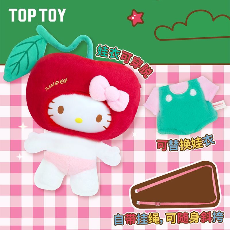 Apple hellokitty Plush Doll Clothes Removable Crossbody Shoulder Strap