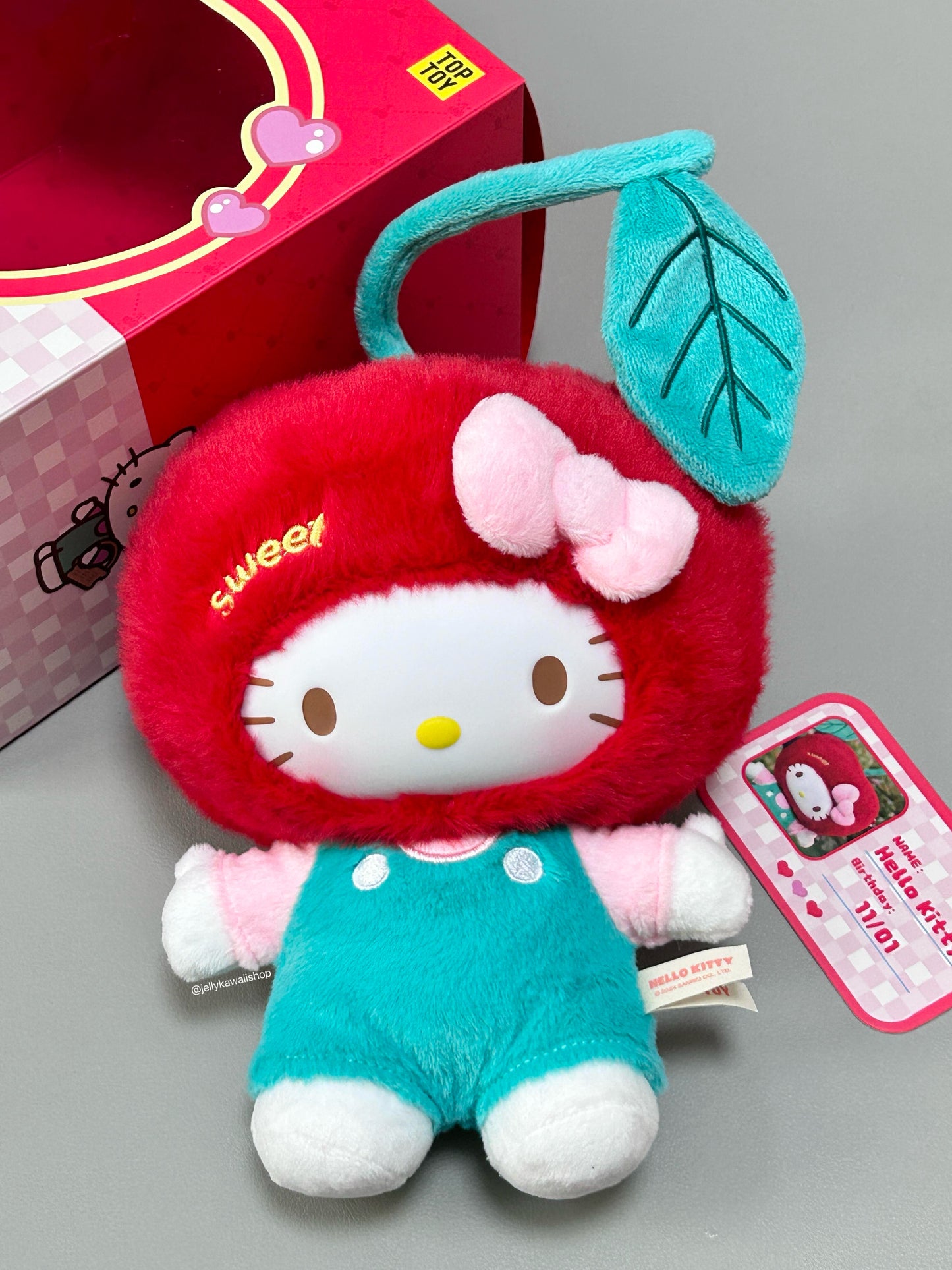 Apple hellokitty Plush Doll Clothes Removable Crossbody Shoulder Strap