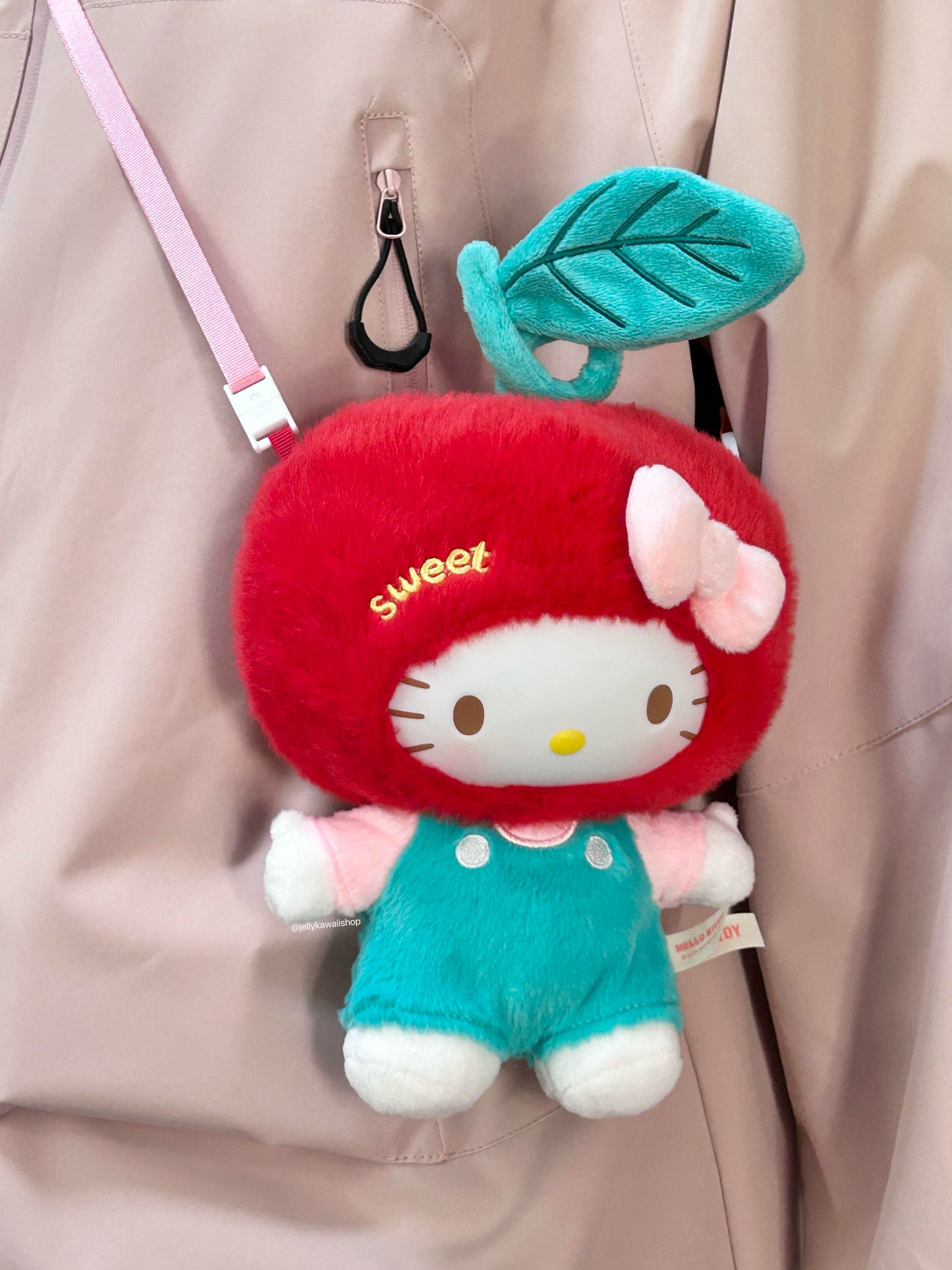 Apple hellokitty Plush Doll Clothes Removable Crossbody Shoulder Strap