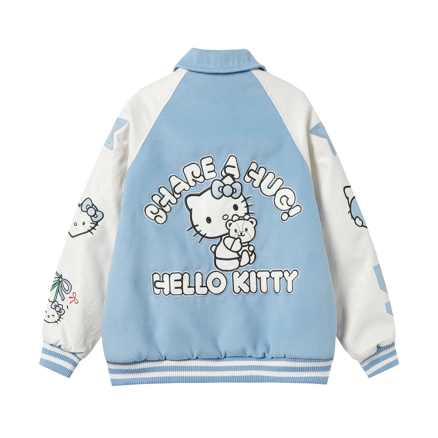 Hellokitty PU Jackets Faux Suede Fall Fashion Motorcycle Coats Winter Outfits Clothes