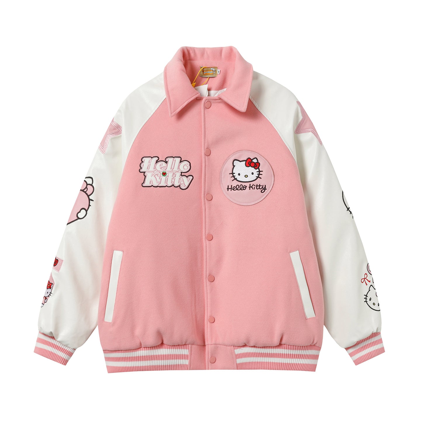 Hellokitty PU Jackets Faux Suede Fall Fashion Motorcycle Coats Winter Outfits Clothes