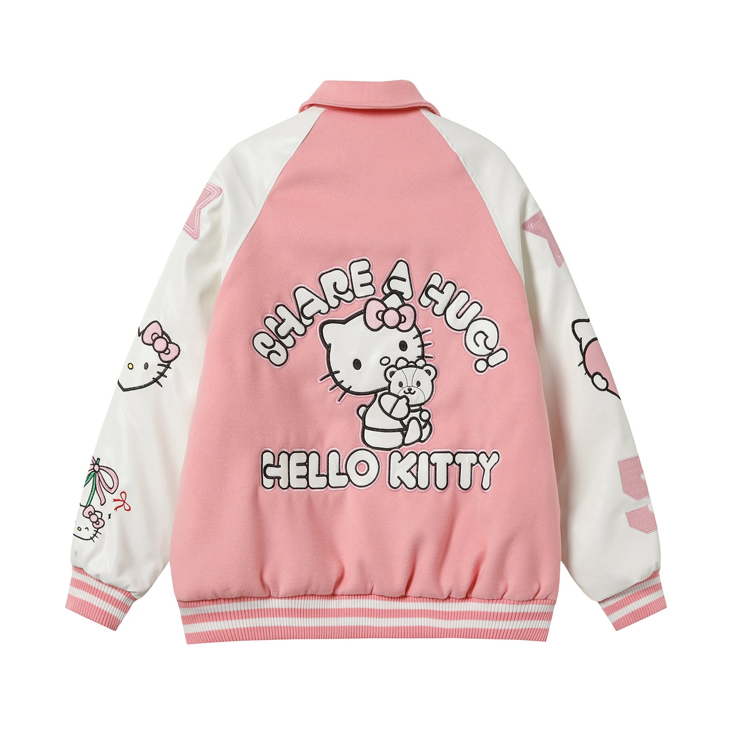 Hellokitty PU Jackets Faux Suede Fall Fashion Motorcycle Coats Winter Outfits Clothes