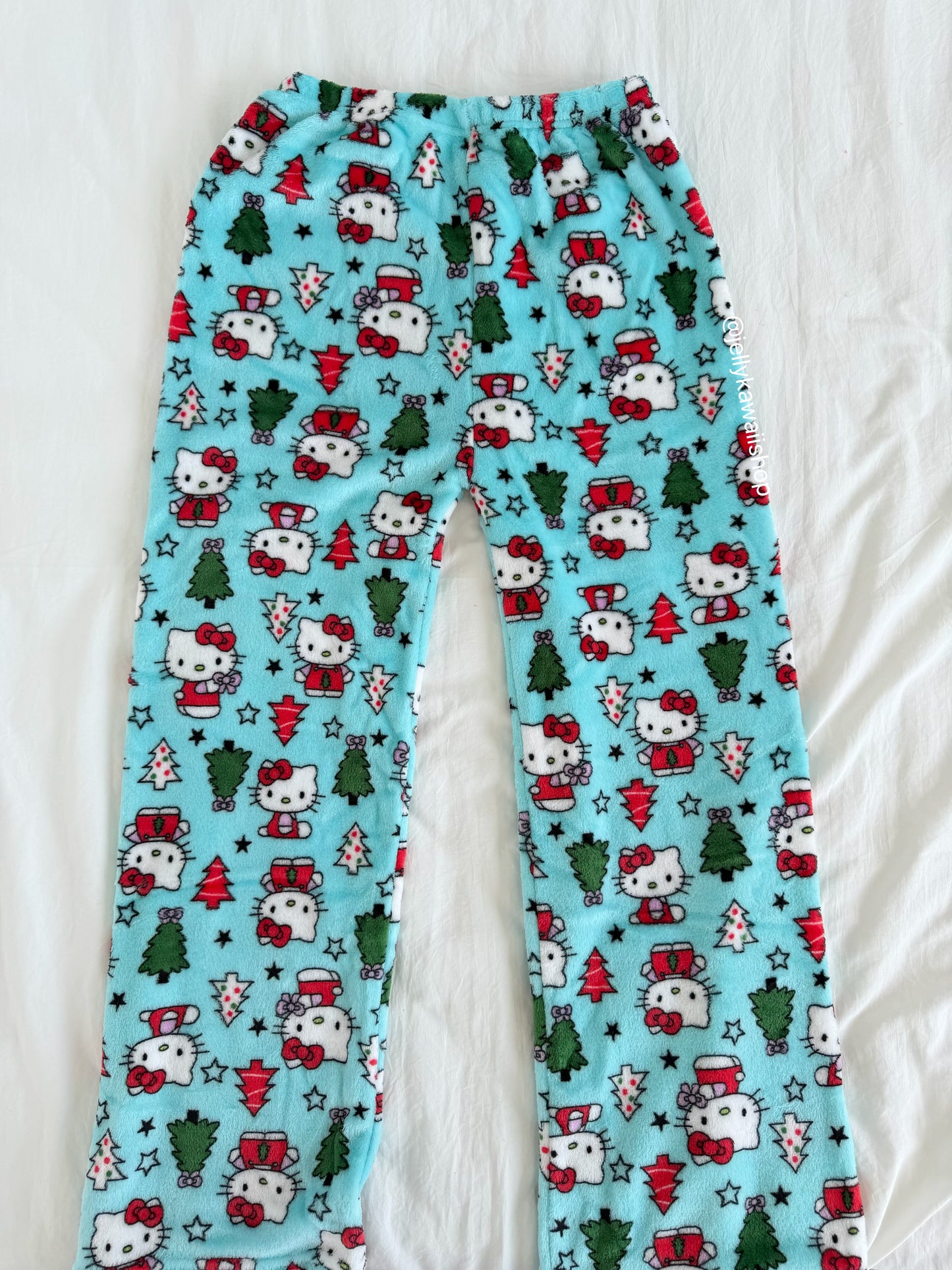 Hellokitty Christmas Pants Pajama Cute Soft Long Bottoms Women Pjs Pj Jammies Gift