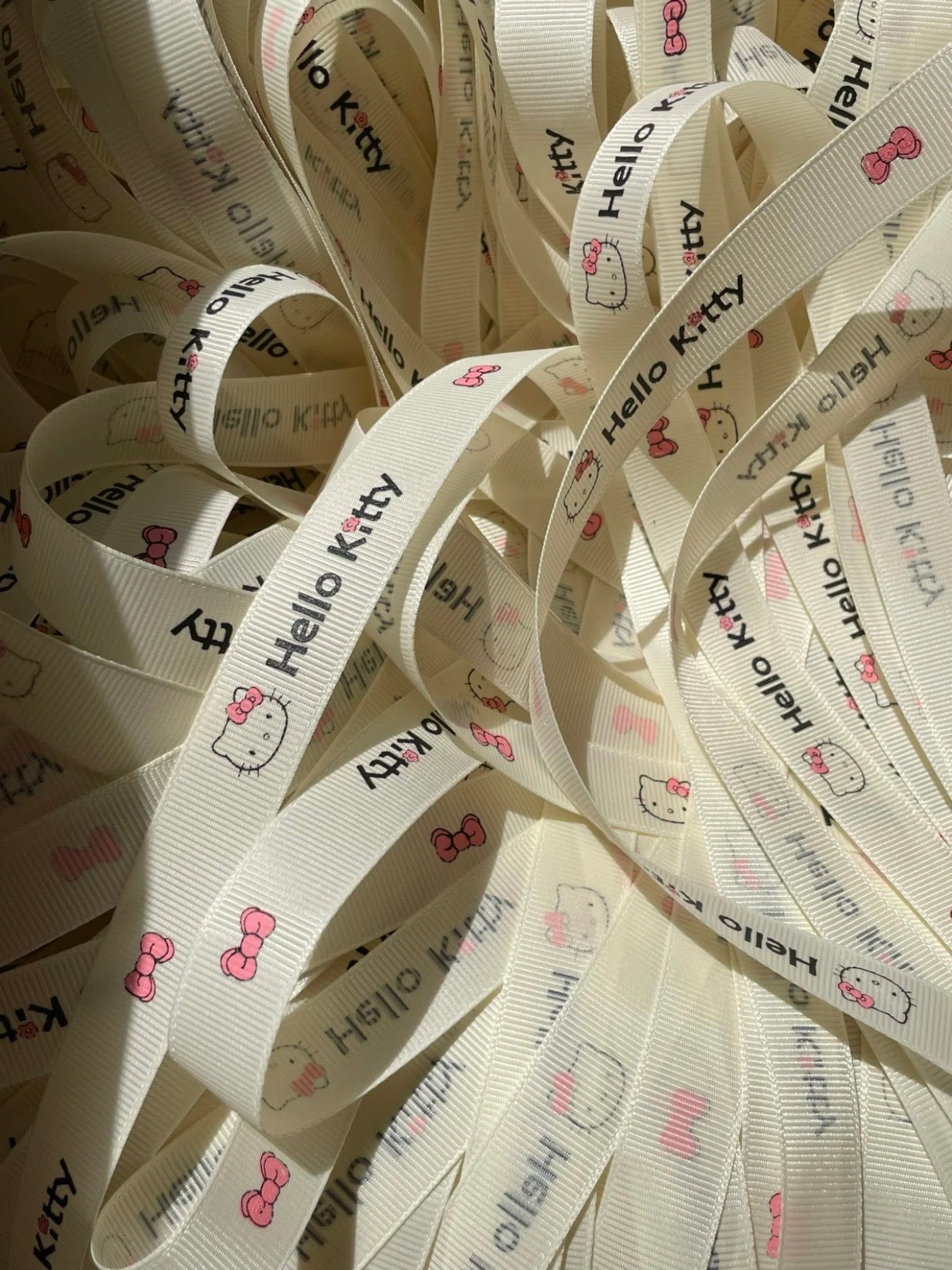 Hellokitty Satin Ribbon for Gift Wrapping Happy Birthday Party Decorations