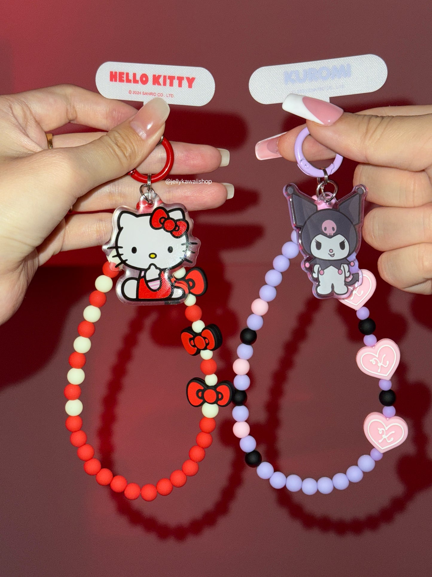 Sanrio Phone Charm Cell Phone Lanyard with Tether Tab Phone Chain Strap Hands-Free Wrist Strap