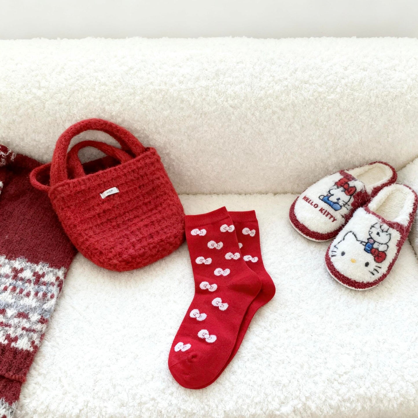 Hellokitty Women Autumn Winter Cotton Mid Calf Socks