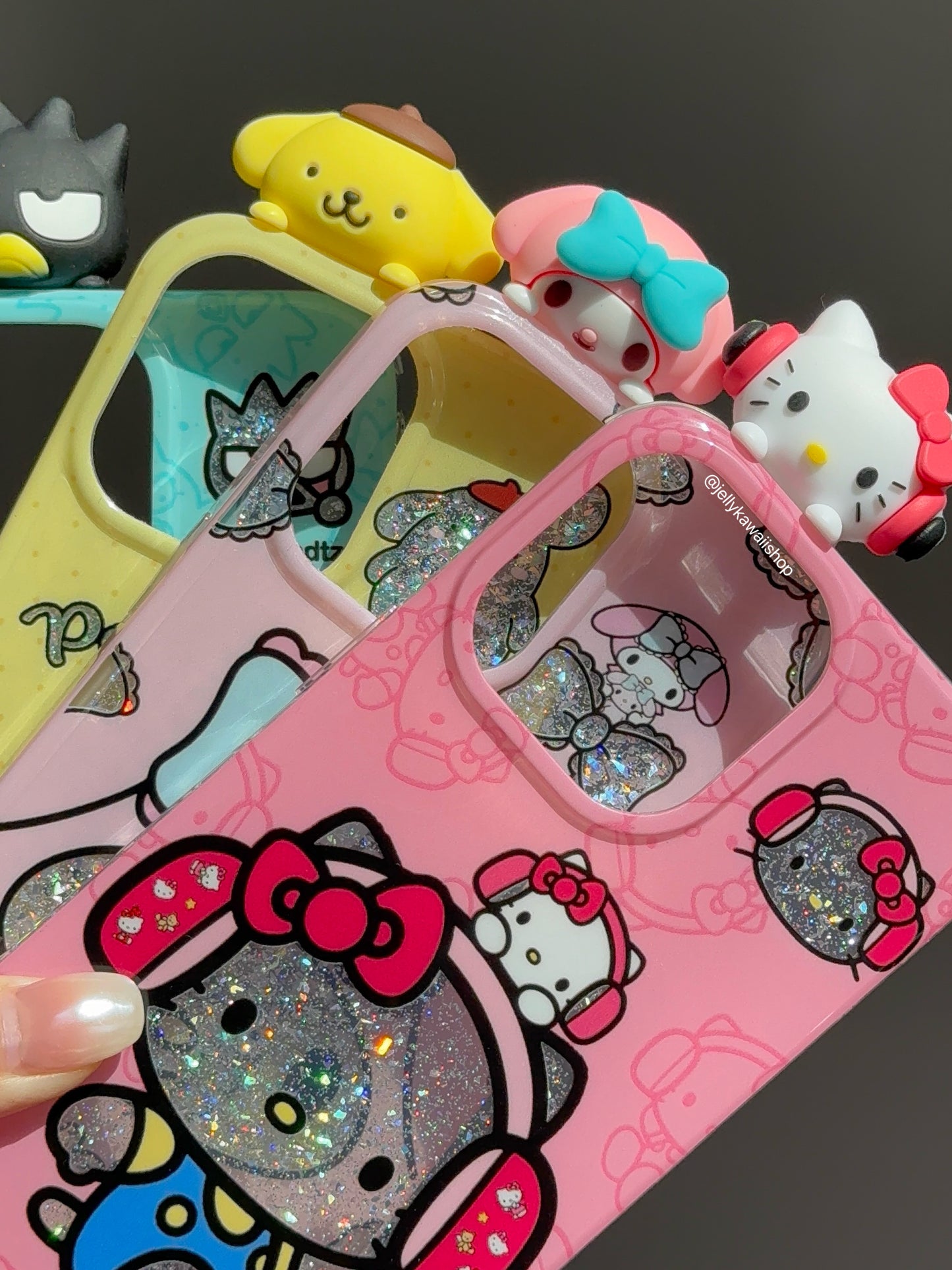 Sanrio Hippers Glitter Cute Kawaii Phone Case