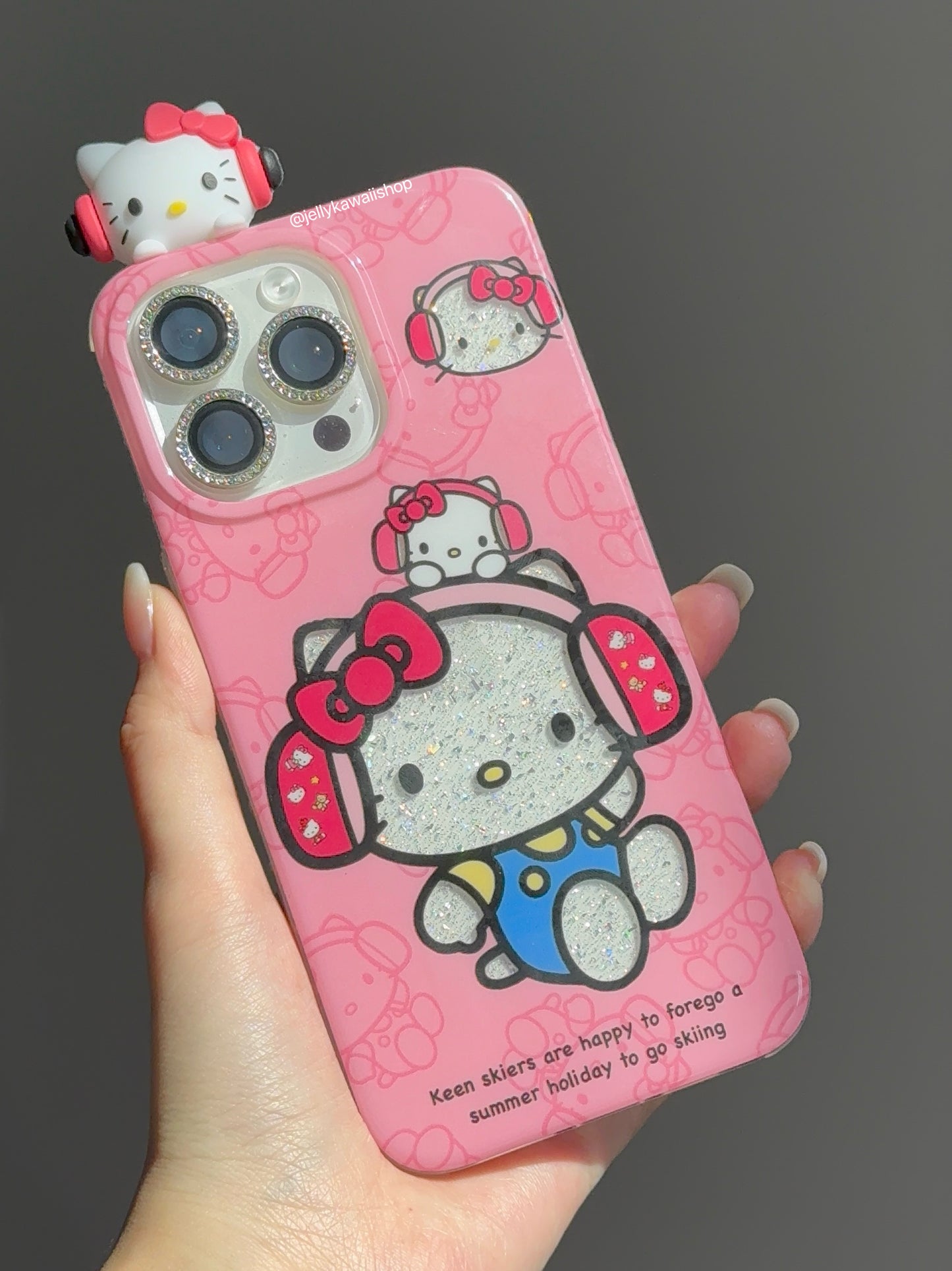 Sanrio Hippers Glitter Cute Kawaii Phone Case