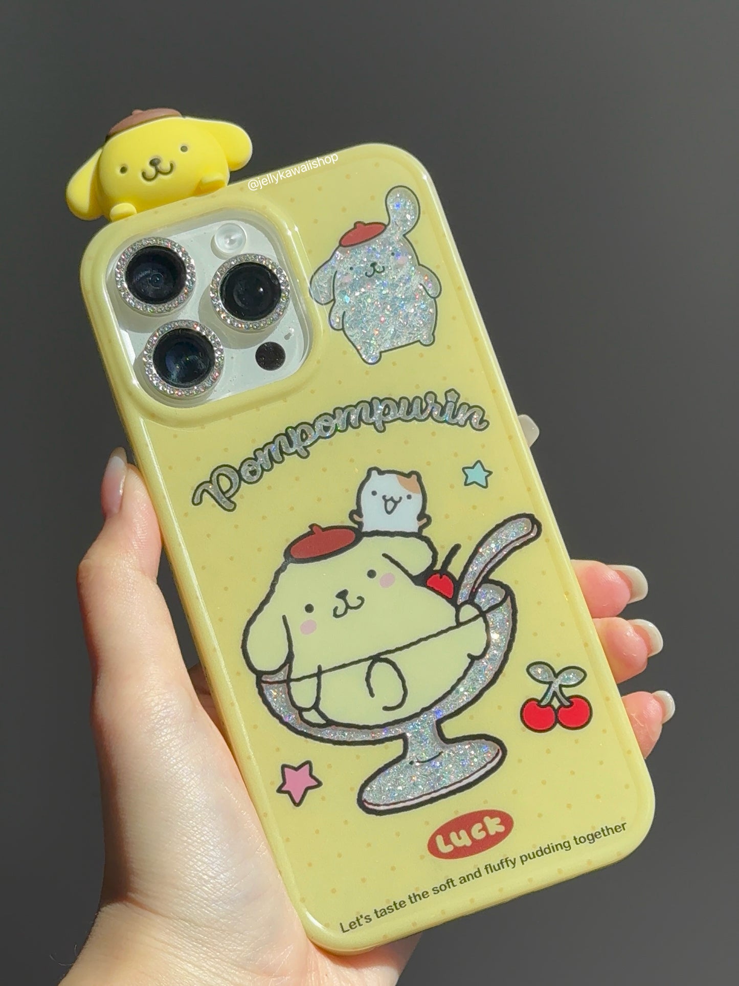 Sanrio Hippers Glitter Cute Kawaii Phone Case