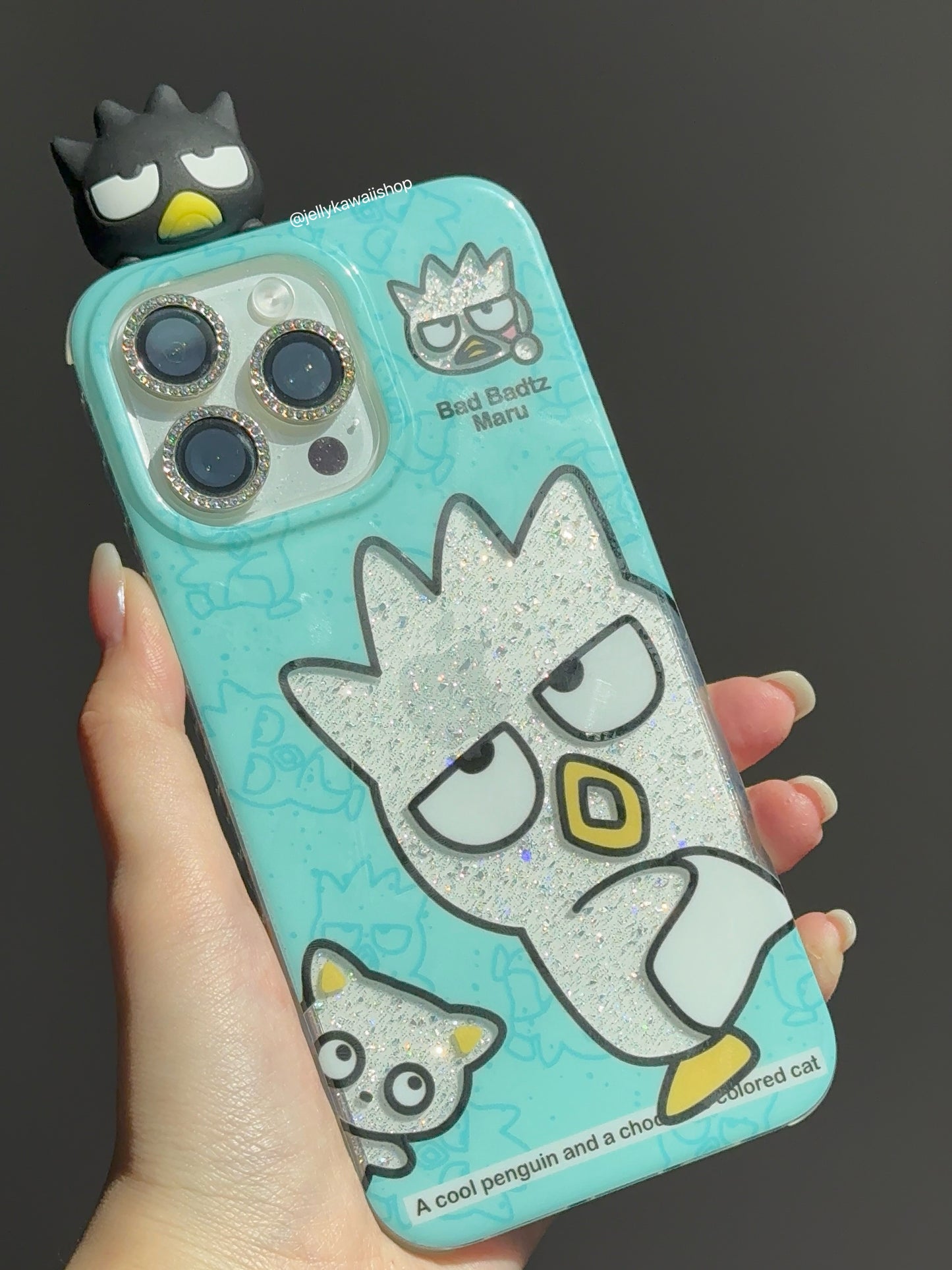 Sanrio Hippers Glitter Cute Kawaii Phone Case