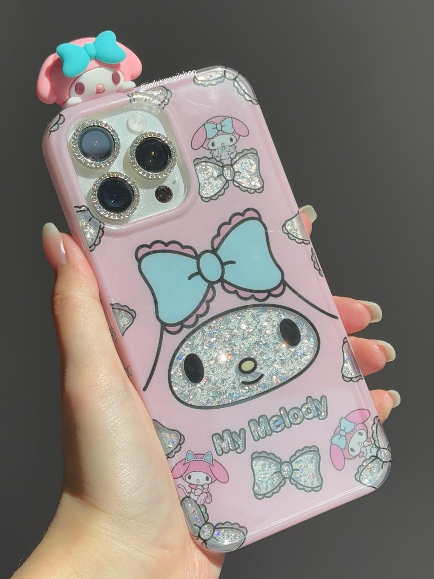 Sanrio Hippers Glitter Cute Kawaii Phone Case