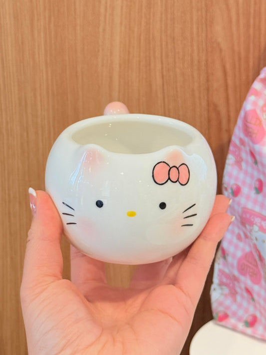 Hellokitty Cute Ceramic Coffee Mug Christmas Birthday Novelty Gifts for Women Kids