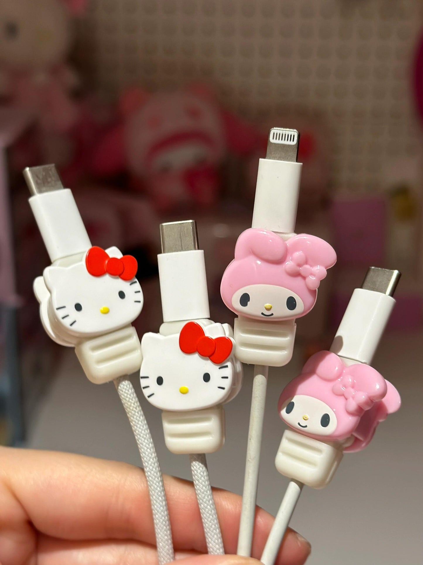 Sanrio Phone Charger Cable Save Cable Protector PVC Anti Breaking Phone Accessory Protect USB Charger