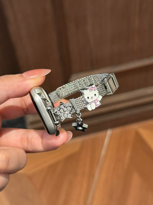 Hellokitty Apple Watch Band Bling Jewelry Metal Strap Bands