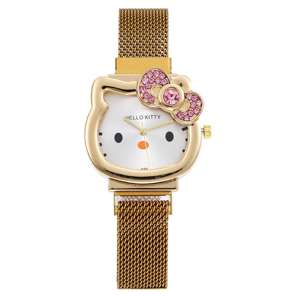 KT Crystal Watch Adjustable Metal Strap