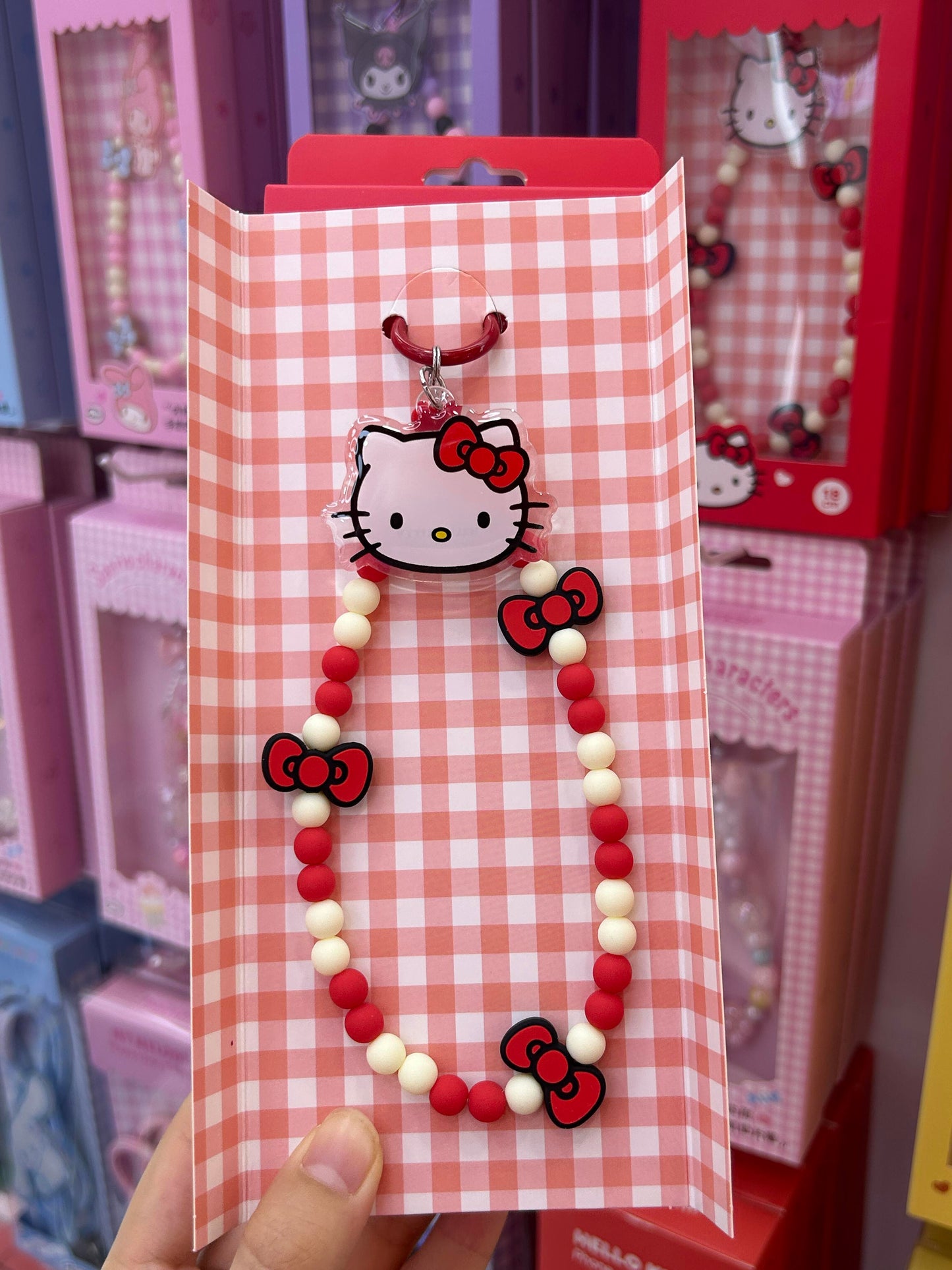 Sanrio Phone Charm Cell Phone Lanyard with Tether Tab Phone Chain Strap Hands-Free Wrist Strap