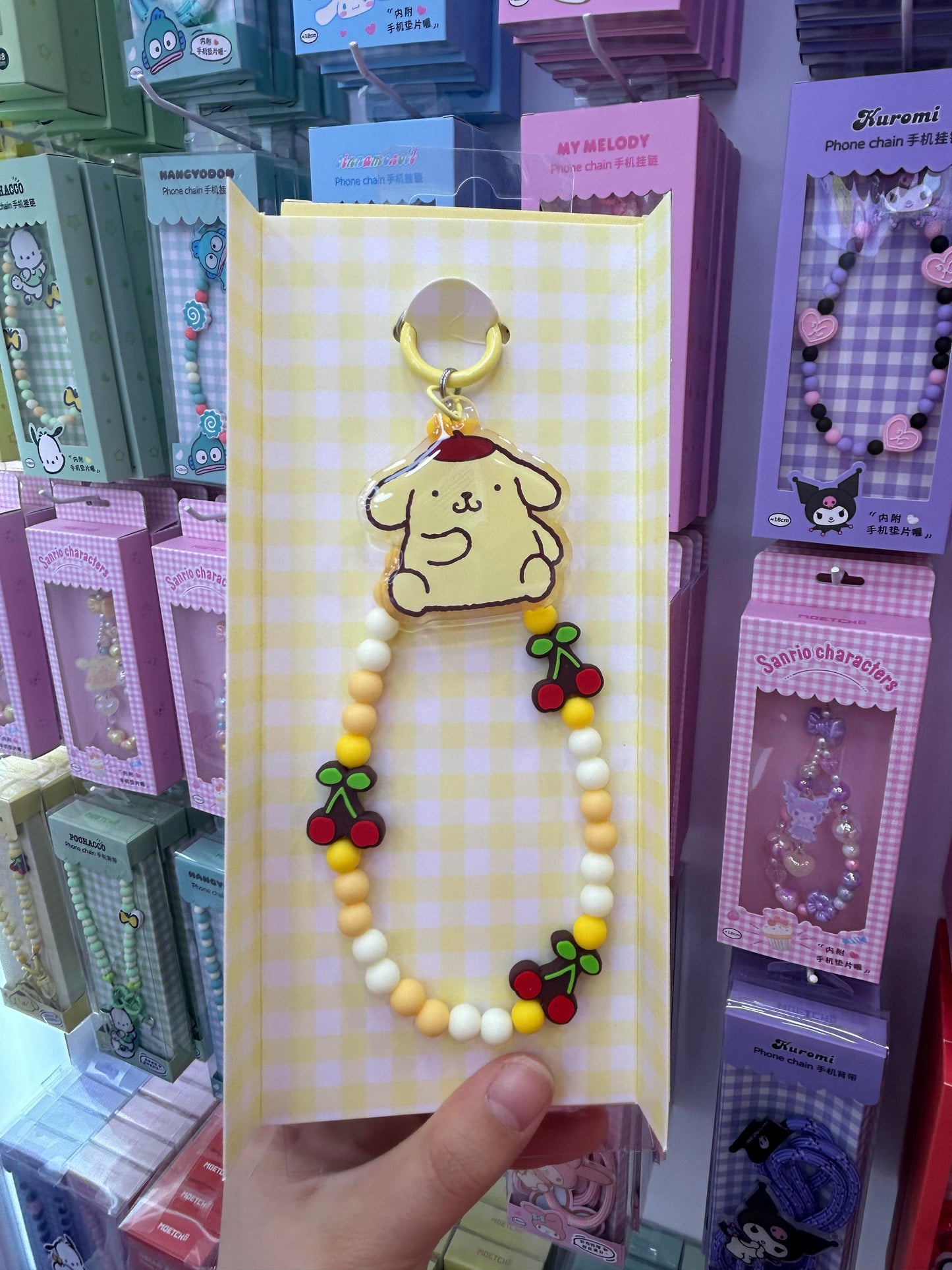 Sanrio Phone Charm Cell Phone Lanyard with Tether Tab Phone Chain Strap Hands-Free Wrist Strap