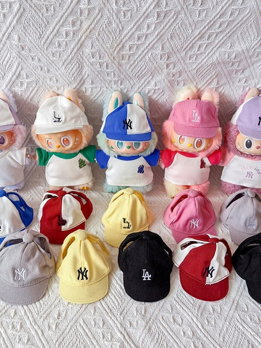 LA Hat Clothes Set(NO DOLL) Accessories Suit Cute Clothes for Labubu Dress up Unique Style