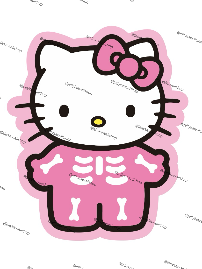 Hellokitty Shape Halloween Skeleton Blanket Flannel Throw Blanket Cute Blanket Lightweight Super Soft Cozy for Bed Kids Adult Gift