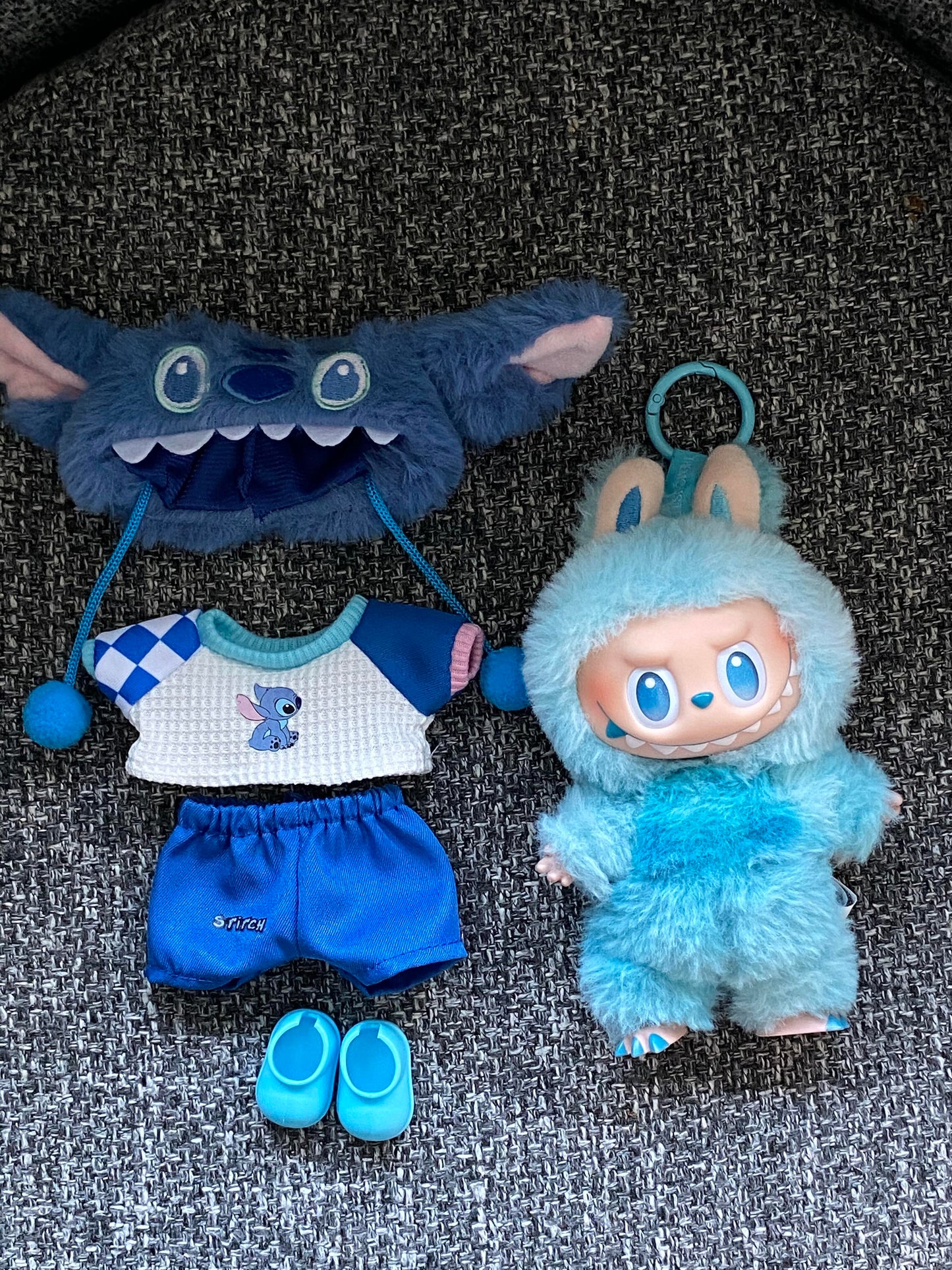 Stitch Outfit Clothes Set(NO DOLL) Accessories Suit Cute Clothes for Labubu Dress up Unique Style