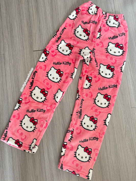 KT Christmas Pants Pajama Cute Soft Long Bottoms Women Pjs Pj Jammies Gift