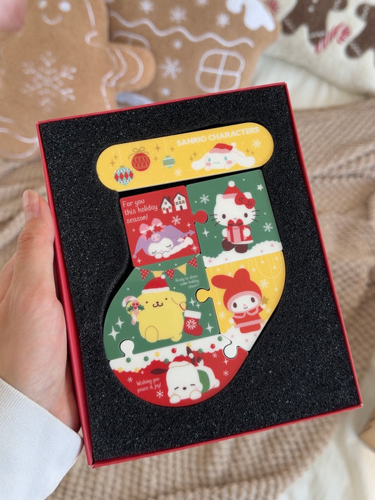 Sanrio Christmas Acrylic Sock Fridge Magnet Decorative Gift