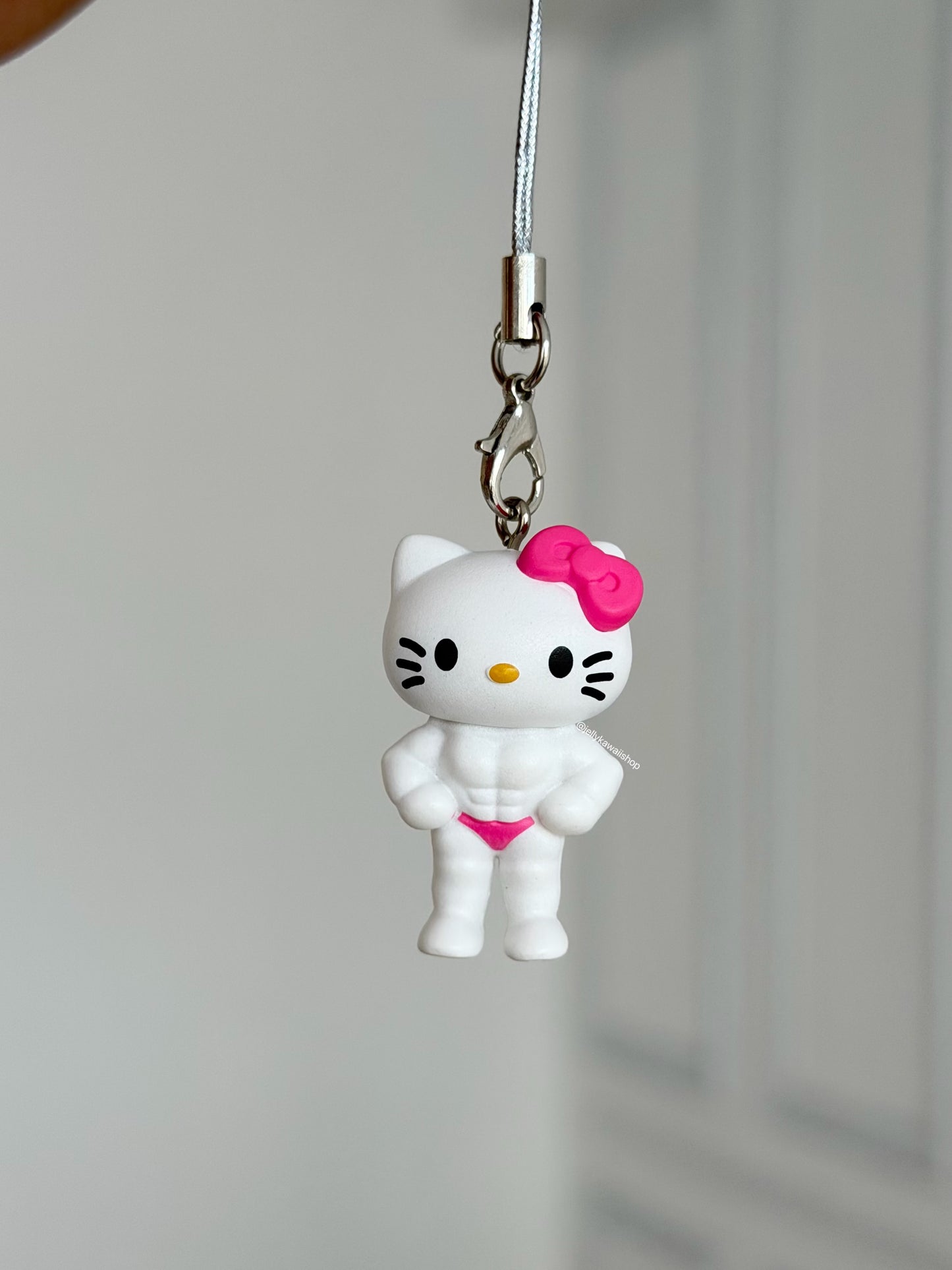 Hello Kitty Muscle Shaped Keychain