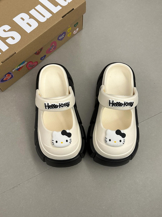 Hello Kitty Clogs Slip on Water Shoes Casual Summer Sandals for Girls