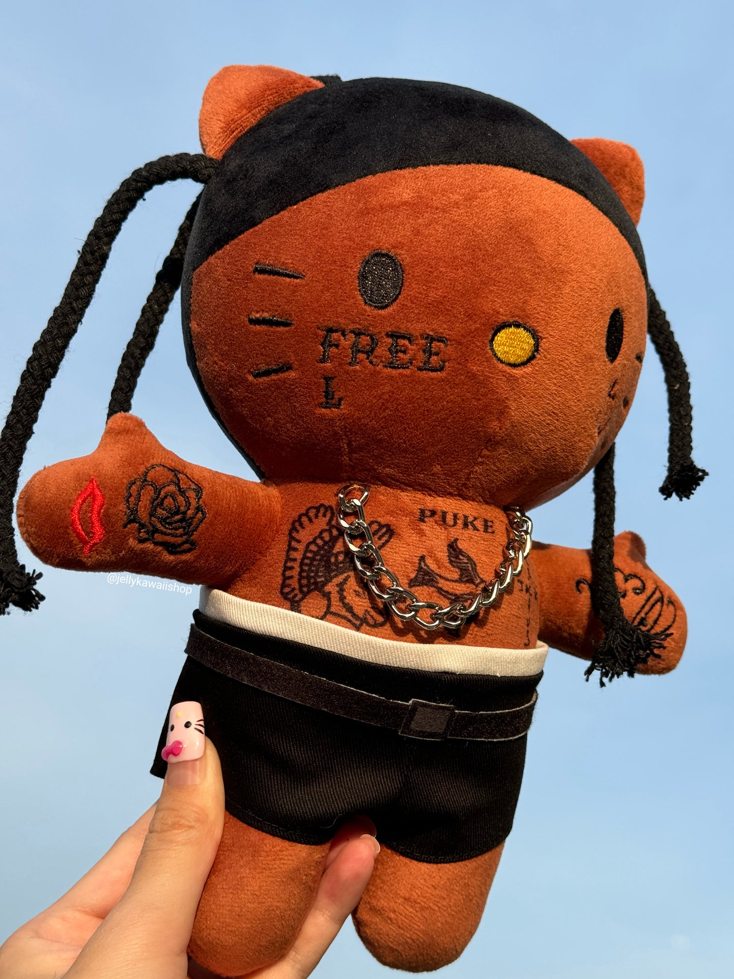 Hello Kitty x Travis Scott Funny Plush Toys Creative Gift